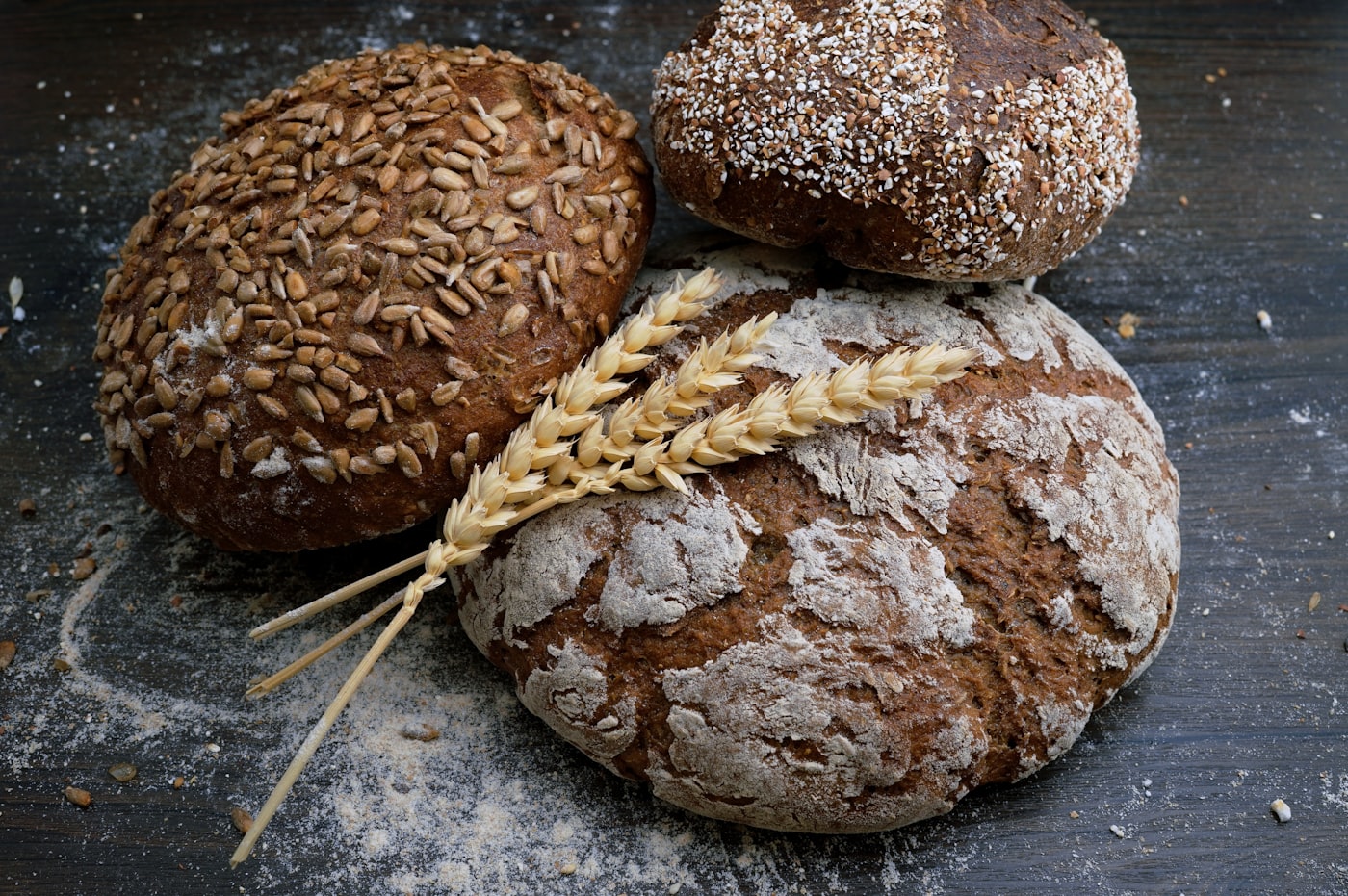 Vollkornbrot und getreidebasierte Lebensmittel